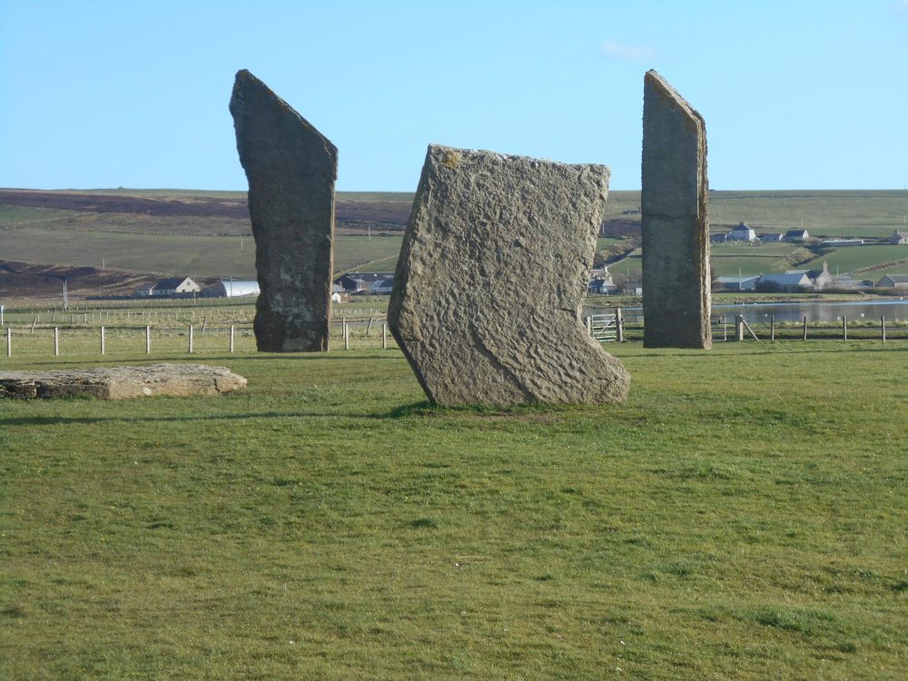 three of the giant stones at Stenness