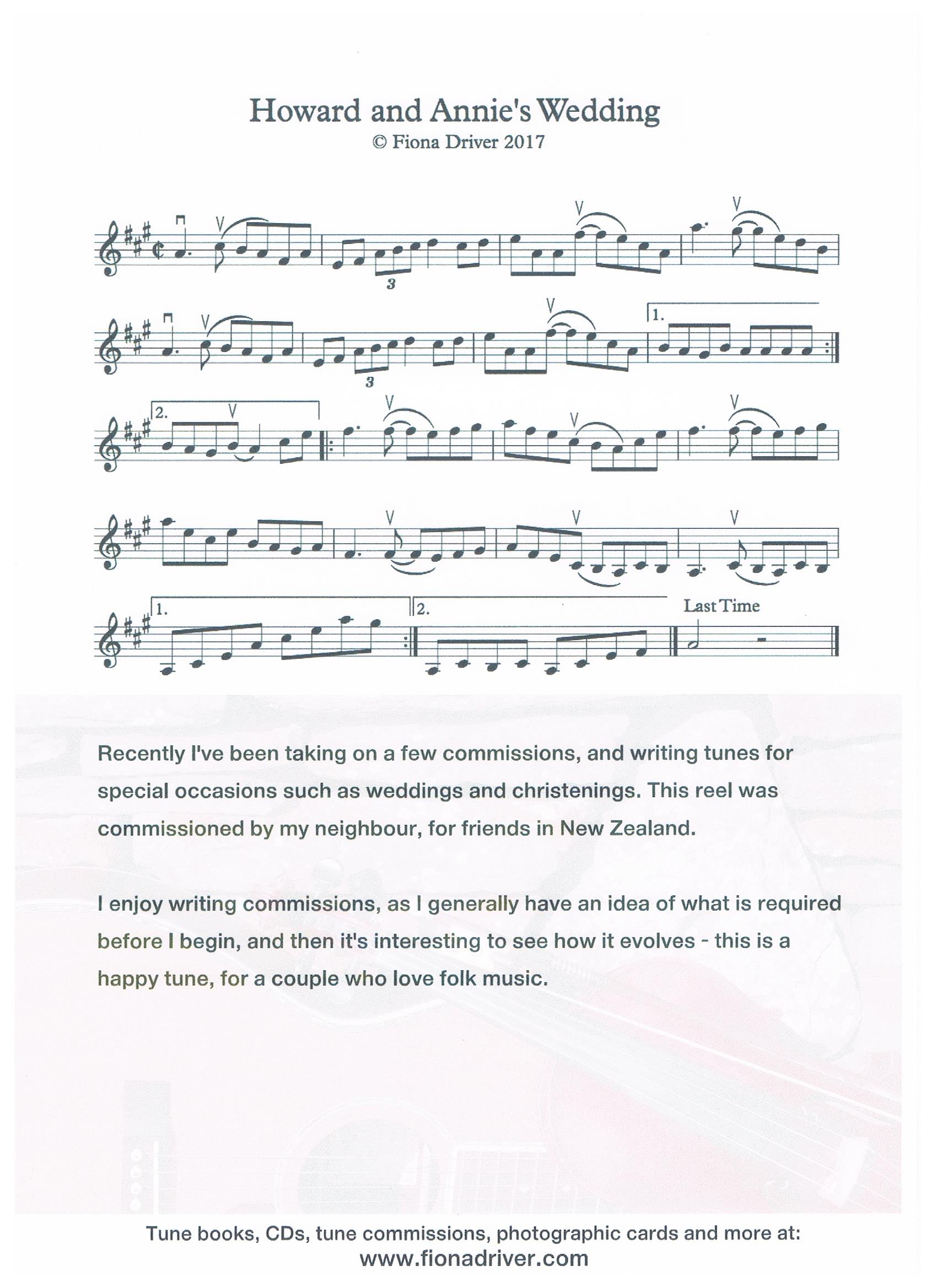 Tune and a Tale: Howard and Annie’s Wedding