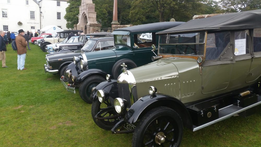 Old and New vehicle show on Broad Street Kirkwall.
