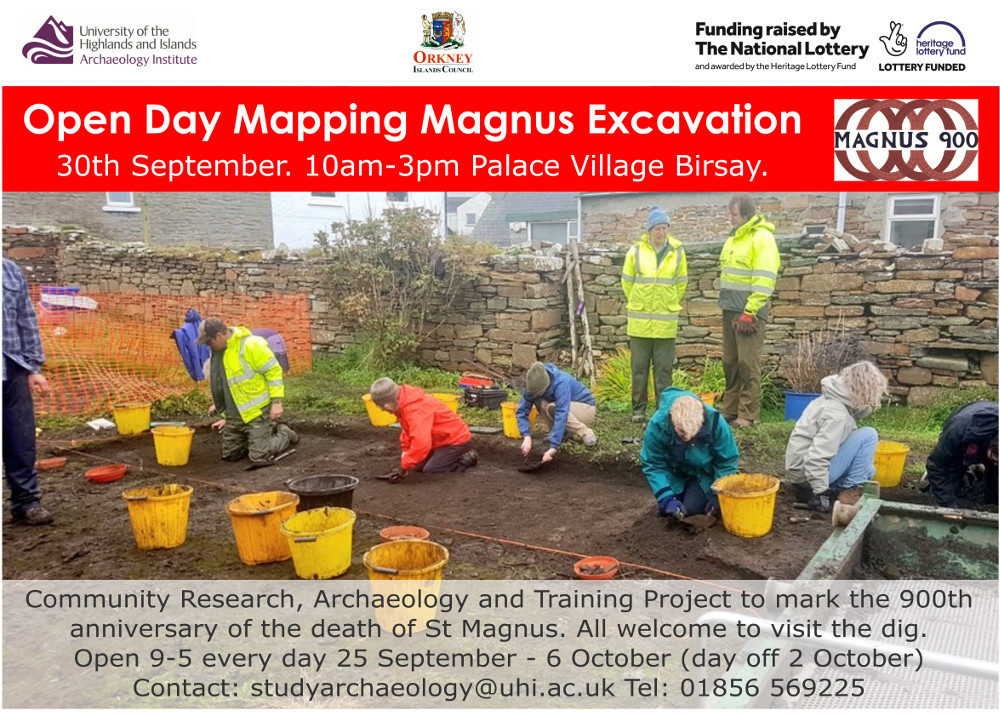 Saturday is Open Day for Birsay Dig