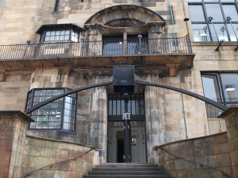 doorway to Glasgow School of Art