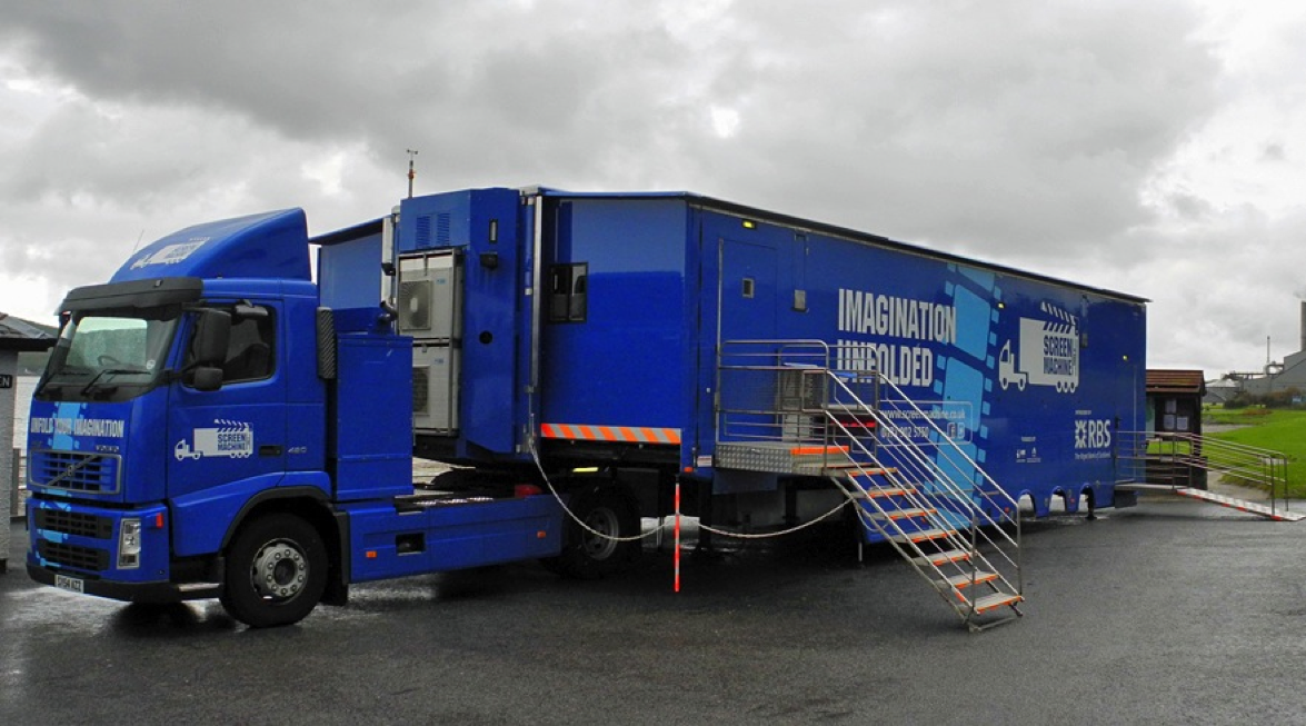 the large truck the Screen Machine