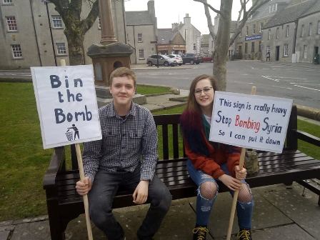 Peace Vigil in Orkney “Don’t Bomb Syria”