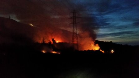 Golspie Forest Fire Threatens Power Network to the Far North of Scotland