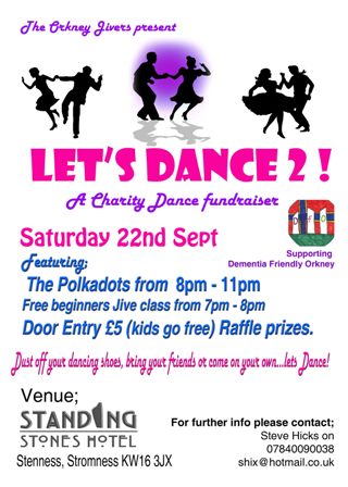 Jive the Night Away and Raise Money for Dementia Friendly Orkney