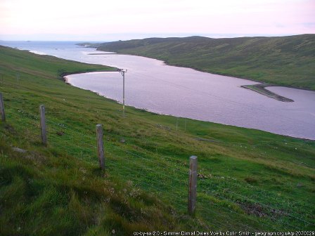 a large voe of water in Shetland