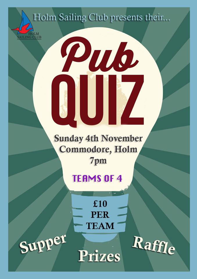Holm Sailing Club Pub Quiz