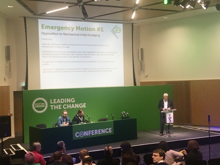 Scottish Greens Conference Opposes Kelp Dredging