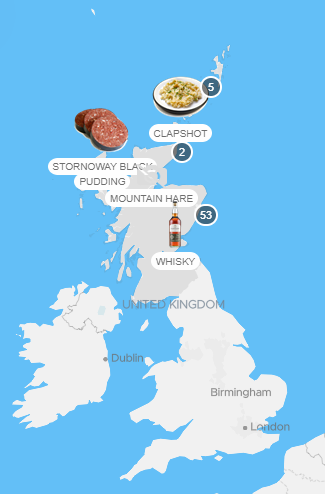 Orkney Features in World Food Atlas