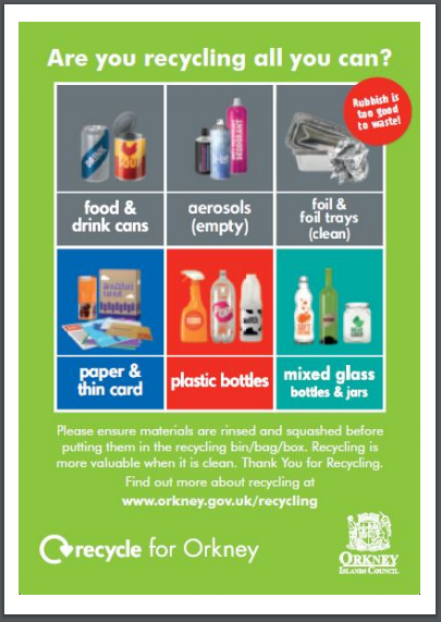 Huge Increase in Metals Being Recycled in Orkney