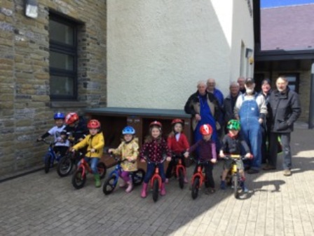 New Bike Storage For Stromness Nursery – Thanks to Orkney’s Mens Shed