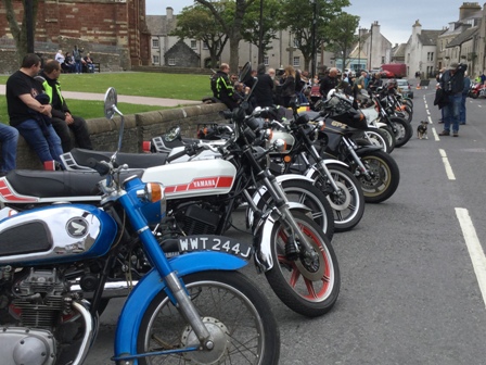Motorcycles at Vintage Club Display