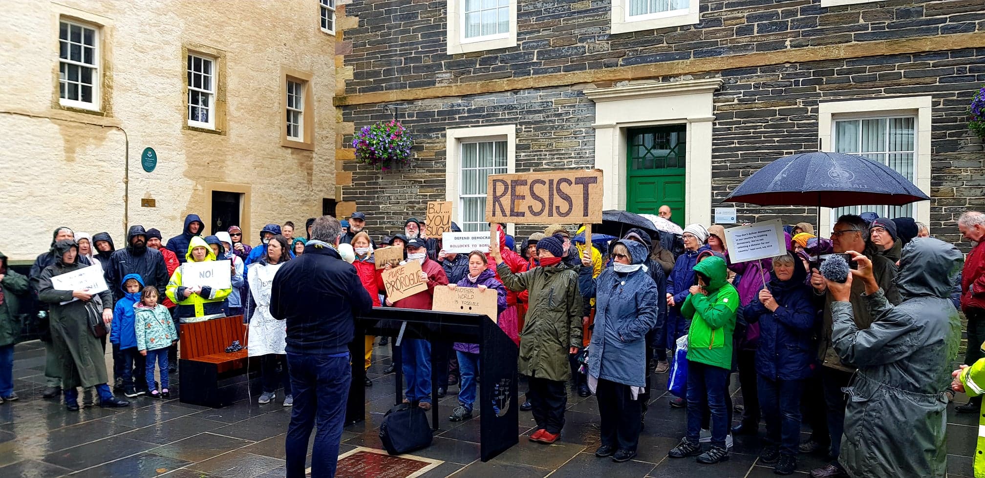 “Demonstration for Democracy”:Kirkwall Orkney, 31 August 2019