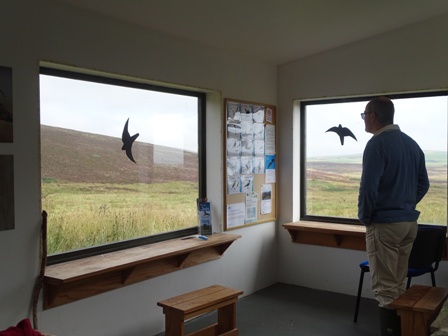 Inside The Hide at Cottascarth RSPB Reserve