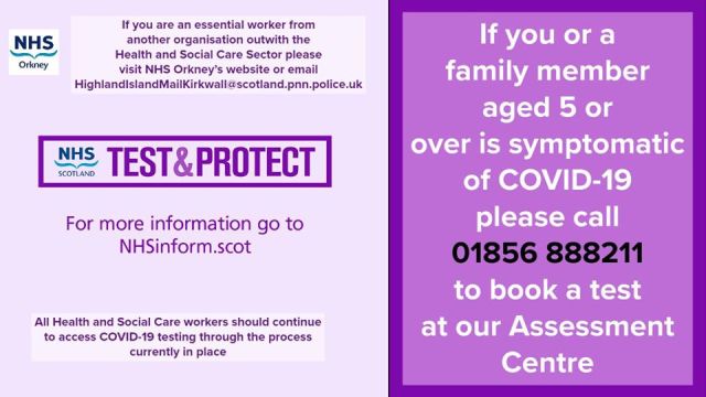 Orkney Outbreak  #Covid19 Test & Protect