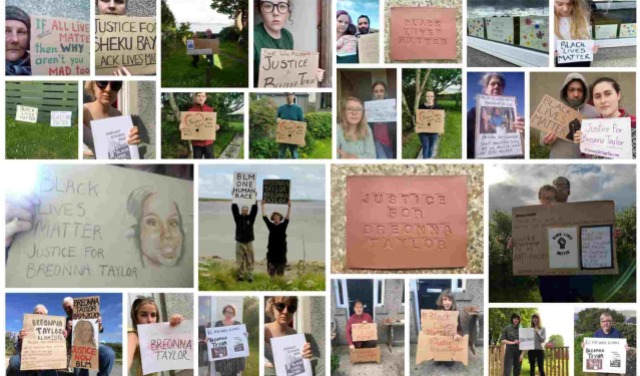 Breonna Taylor Remembered in Orkney #BlackLivesMatter Protest