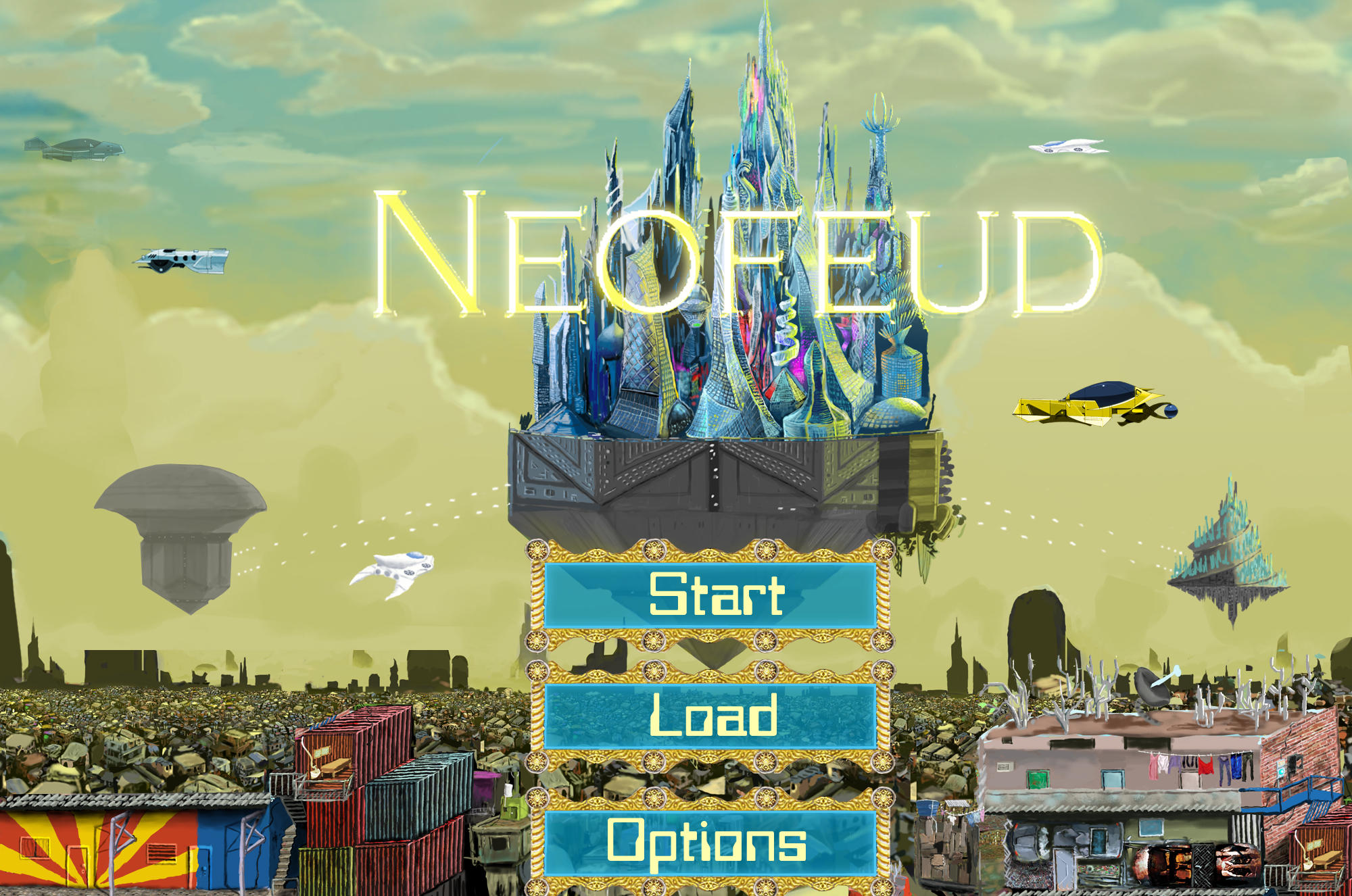 Neofeud title screen
