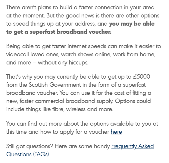 Slow Broadband? Check Out The Scottish Broadband Voucher Scheme