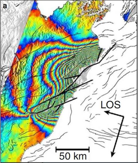 Monitoring ground motions with satellite radar