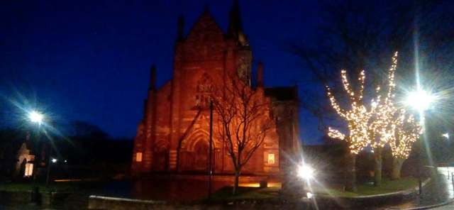 ‘Orange the World’ St Magnus Cathedral, Kirkwall