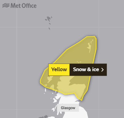 Met Office Issues Yellow Warning for Snow & Ice #Orkney
