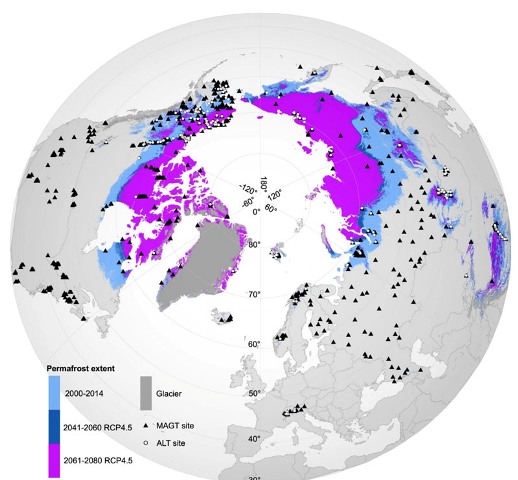 Thawing permafrost, release of carbon and the role of iron