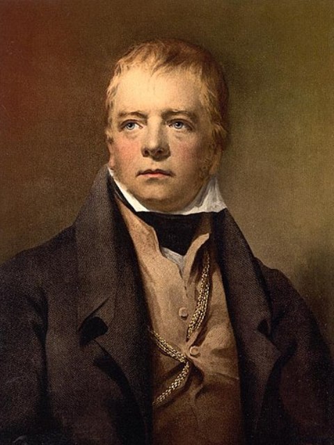 oil painting portrait of Walter Scott