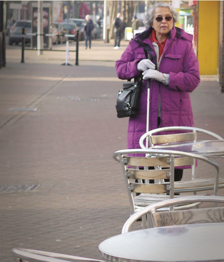 “Be aware of the challenges people with sight loss might face”