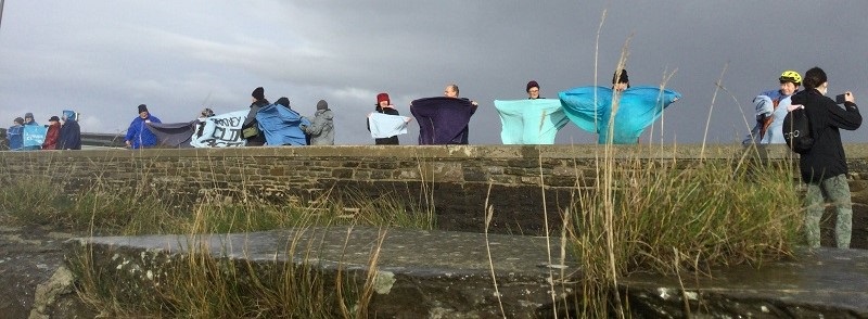 Climate Activists Highlight Orkney’s Rising Sea Levels #COP26