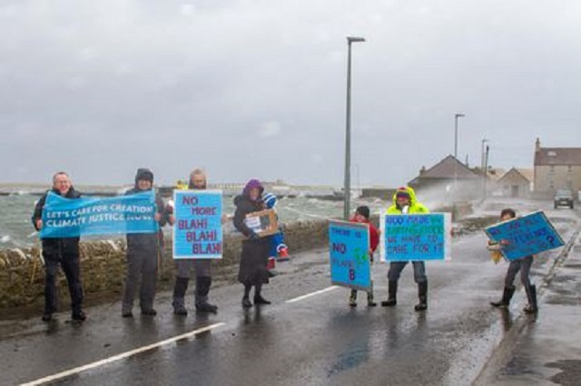 Climate Change Rally in Stronsay #COP26