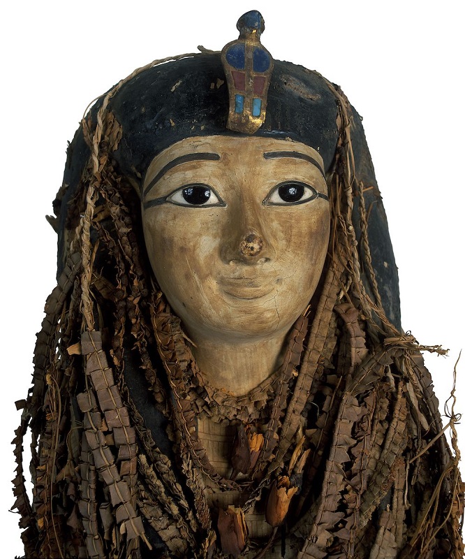 the facemask of the mummy