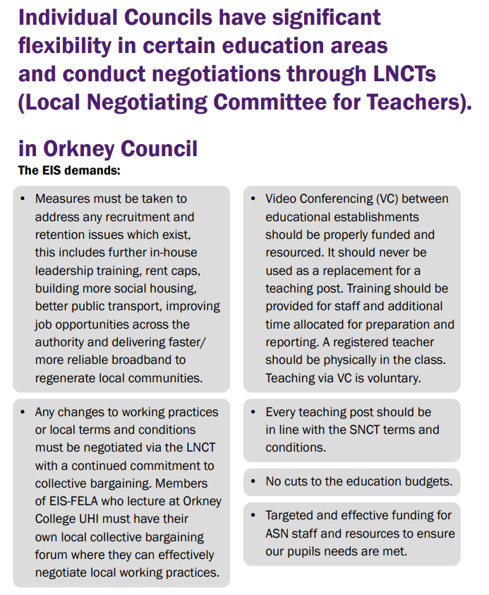 Teaching Union Urges Candidates to Support Increased Investment in Orkney Schools #OICelection