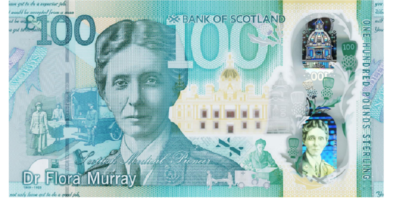 Medical Pioneer & Suffragette Dr Flora Murray On New Bank Note