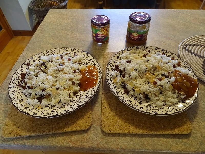Almond & Raisin Pilaf (V)