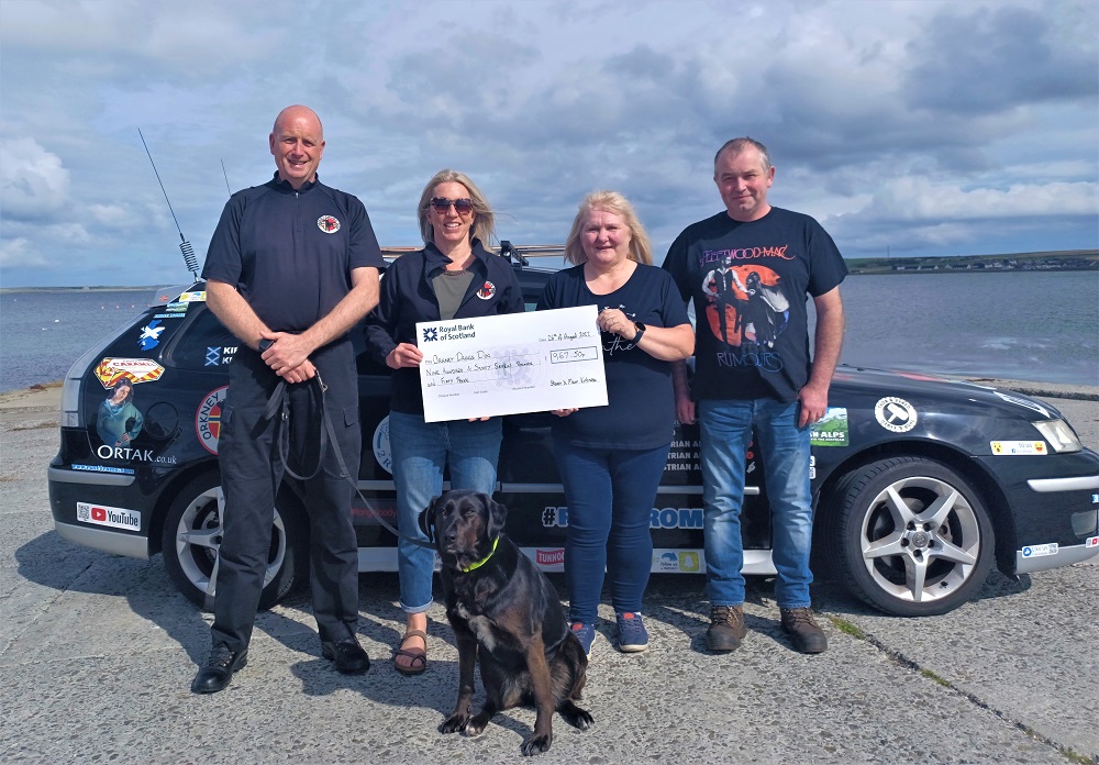 Road Challenge Raises £967.50 for Charity  Orkney Drugs Dog