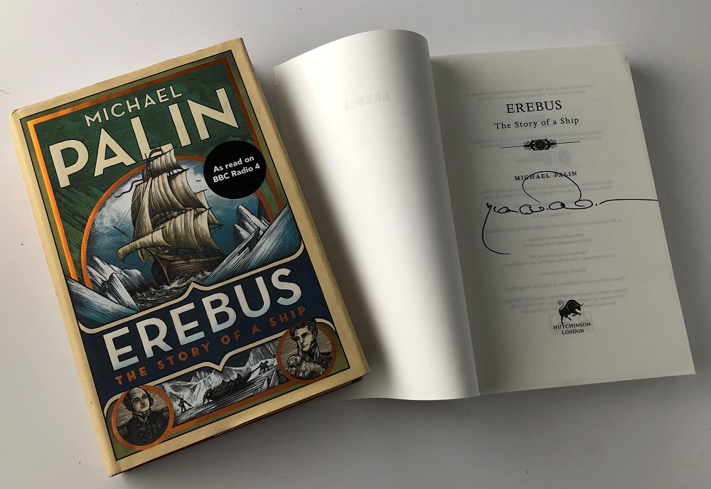 Signed Copy of Erebus by Michael Palin among the Amazing Lots: Auction in Support of the John Rae Society