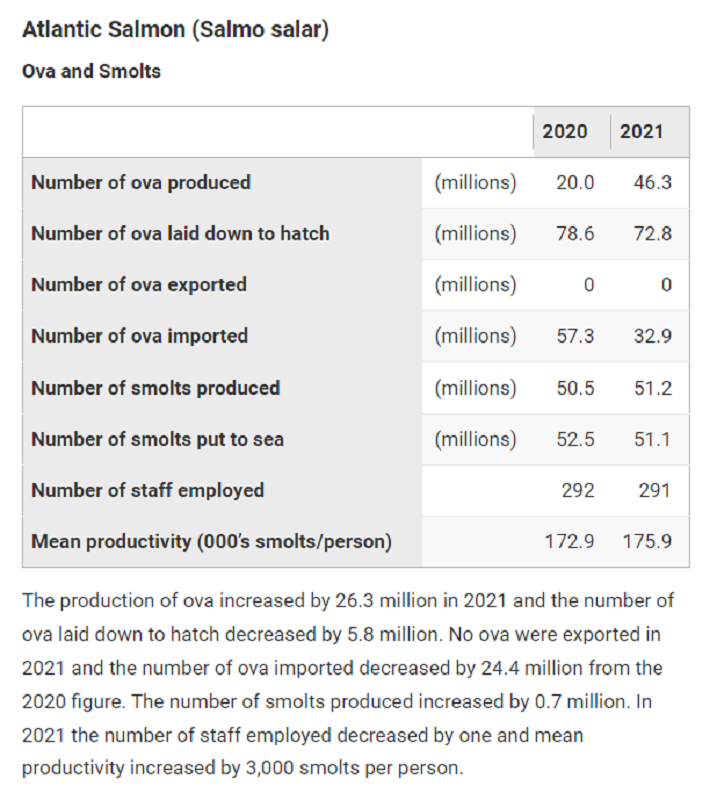 Record Production Of Scottish Farmed Salmon