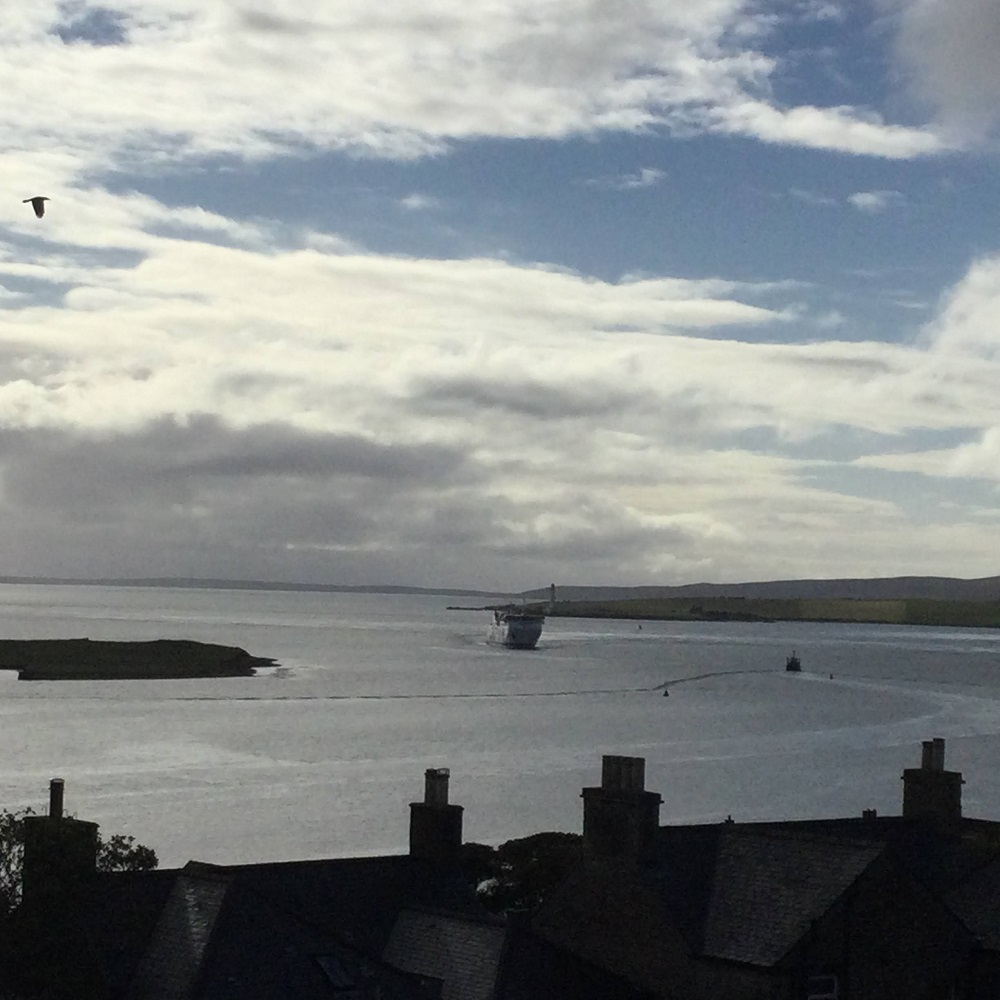 Northlink ferry coming into Stromness