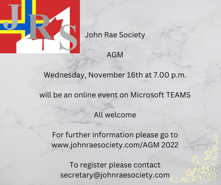 John Rae Society AGM
