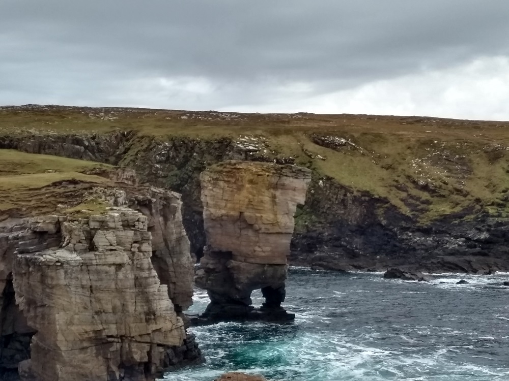 the sea stack at Yesnaby