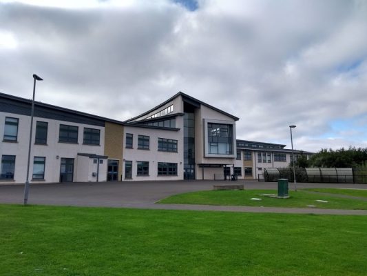 Kirkwall Grammar School from the playing fields