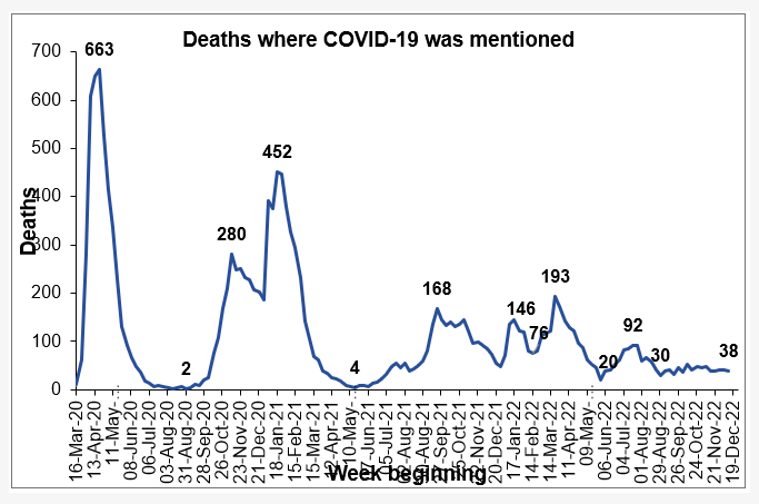 #Covid Deaths Update 22.12.2022