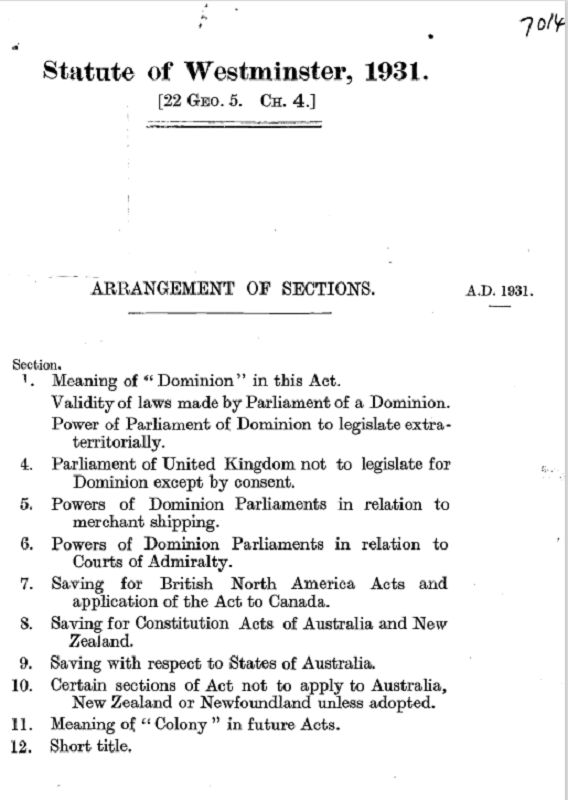Canada, Australia, New Zealand, South Africa, Ireland, Newfoundland #OnThisDay