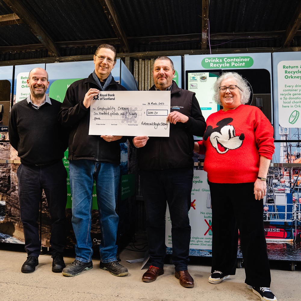 Orkney Charities Reap Rewards of Recycling Return