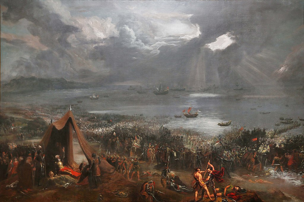 oil painting of the battle of Clontarf