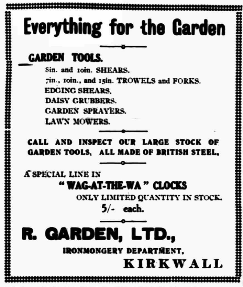 The Lost Gardens of Orkney, 13, Gardening Tools
