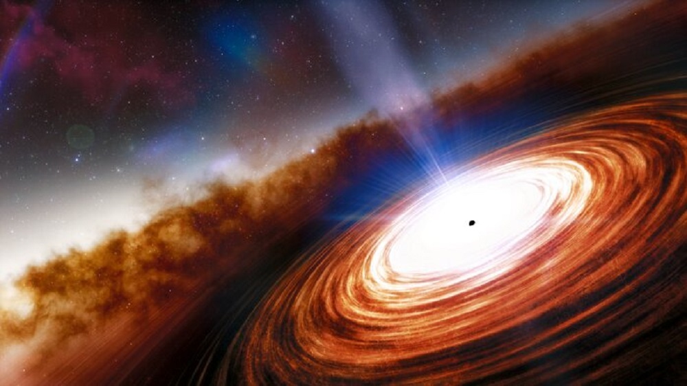 In a galaxy 9.6 billion light years away from the Earth…