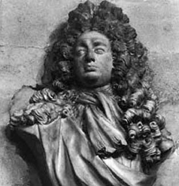 a bust of the mathematician and astronomer David Gregory