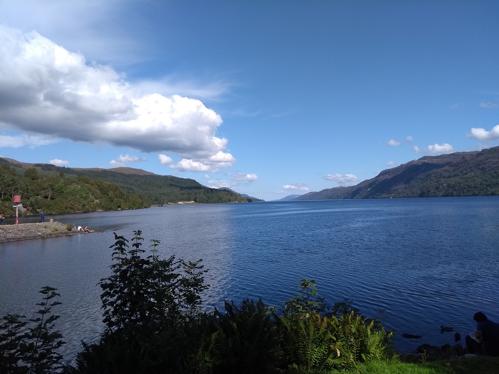 view up Loch Ness from Fort George