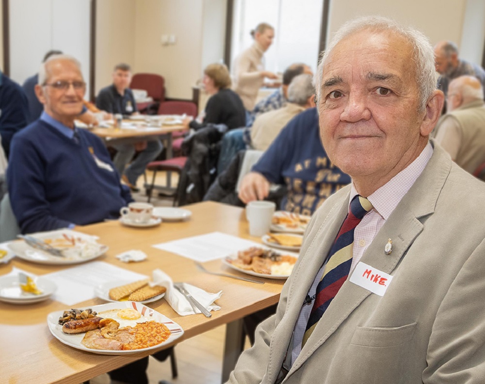 Mike Lucas pictured at the veterans breakfast club